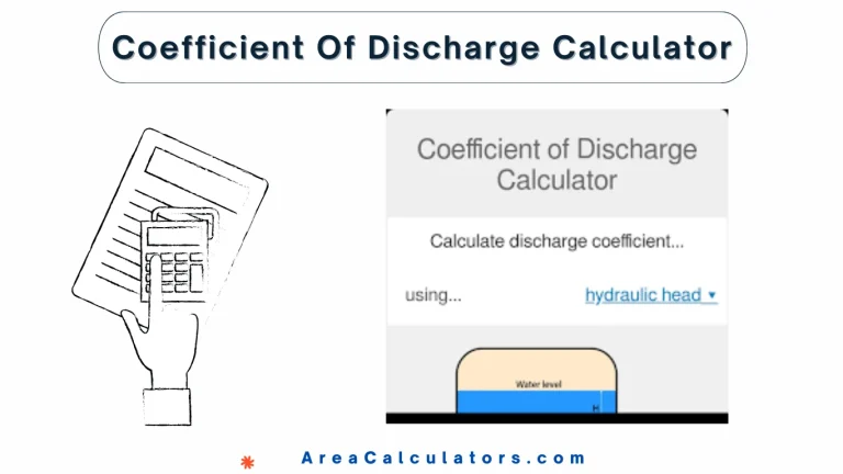 Coefficient Of Discharge Calculator