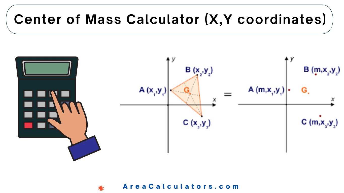 Center of mass calculator x y coordinates online calculators