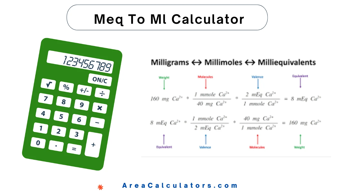 Meq To Ml Calculator - Online Calculators