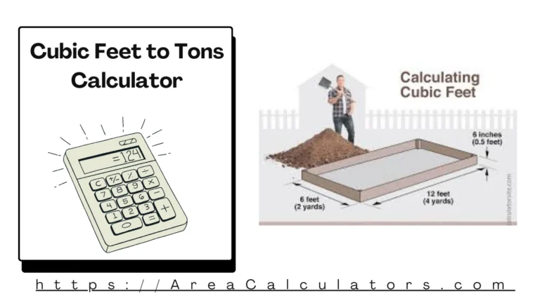Cubic Feet to Tons Calculator