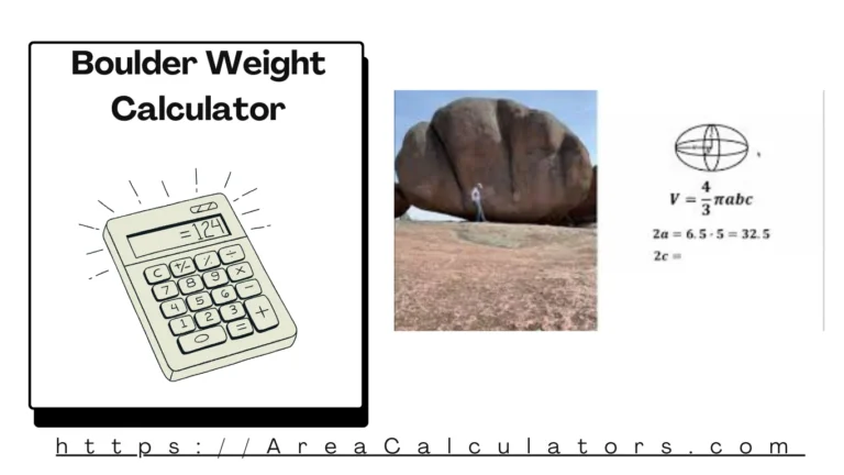 Boulder Weight Calculator