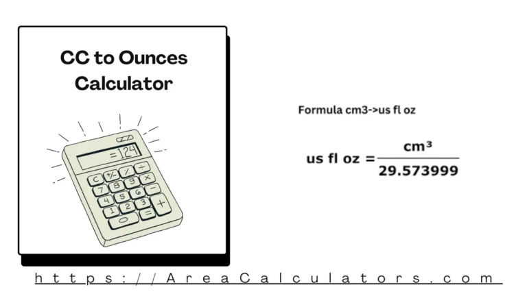 CC to Ounces Calculator