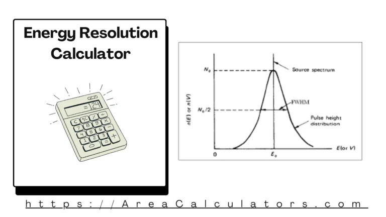 Energy Resolution Calculator