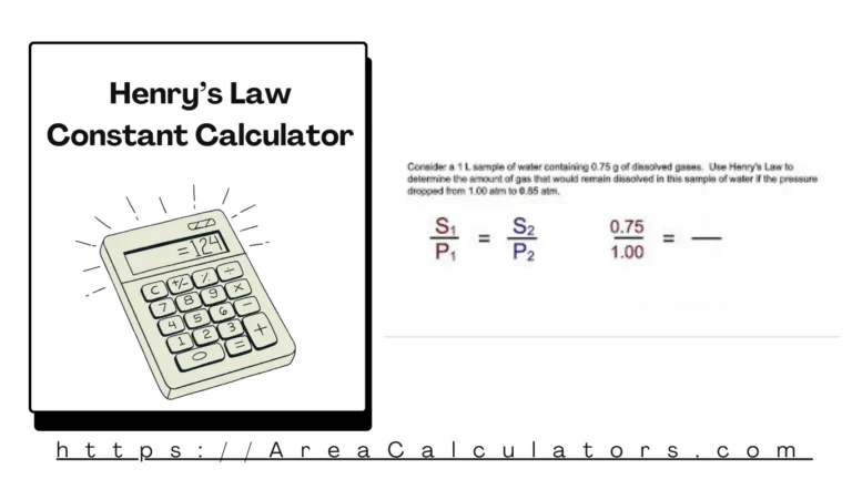 Henry’s Law Constant Calculator