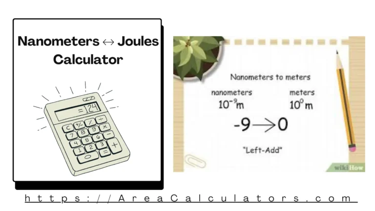 Nanometers ↔ Joules Calculator
