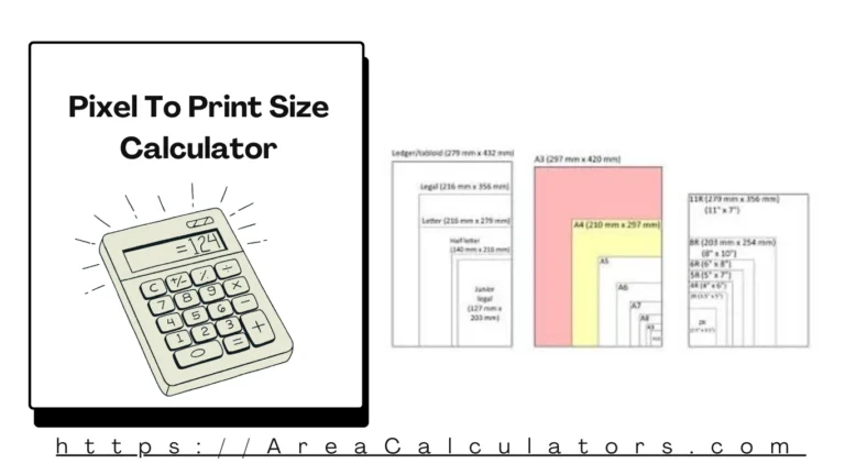 Pixel To Print Size Calculator