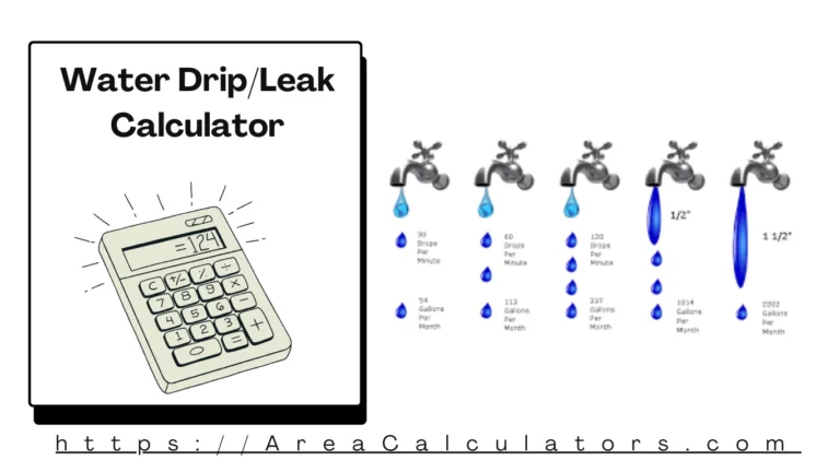 Water Drip/Leak Calculator