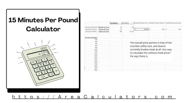 15 minutes per pound calculator