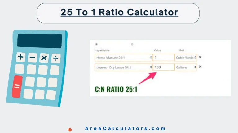 25 to 1 ratio calculator