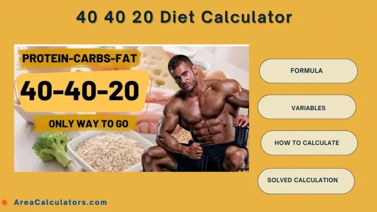 40 40 20 diet calculator