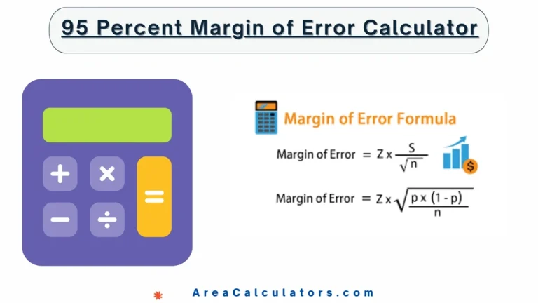 95 percent margin of error calculator