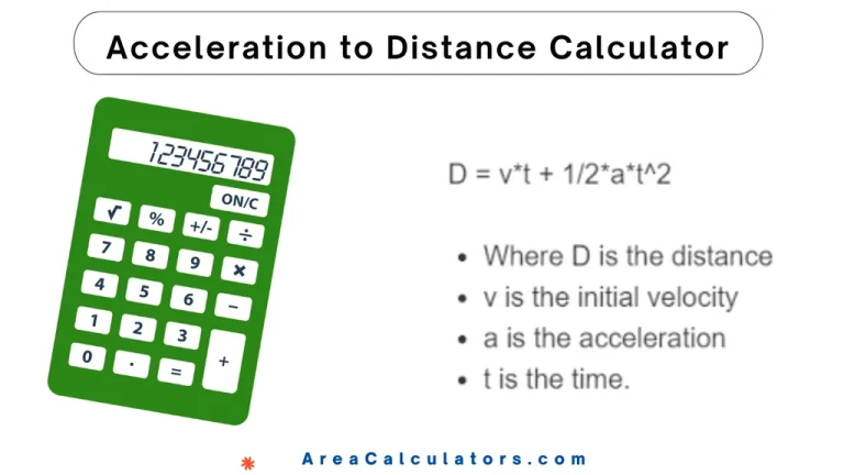 acceleration to distance calculator