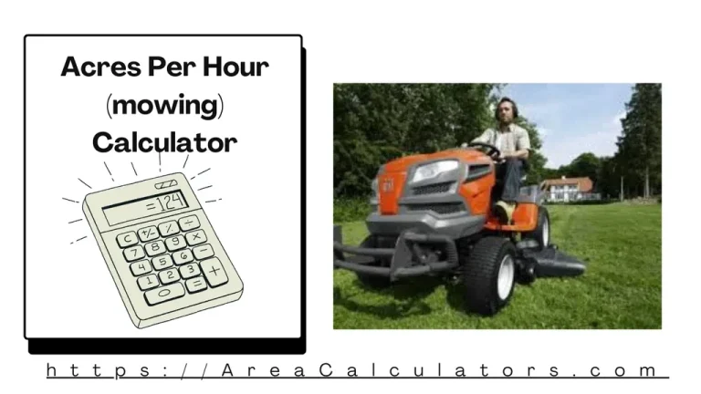 acres per hour mowing calculator