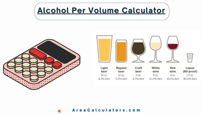 alcohol per volume calculator