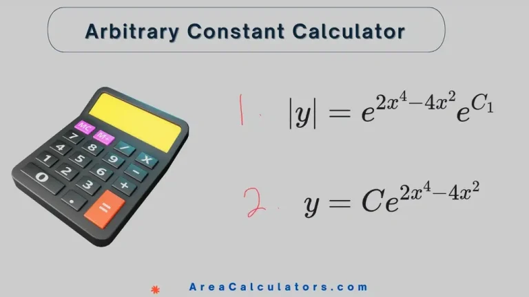 arbitrary constant calculator