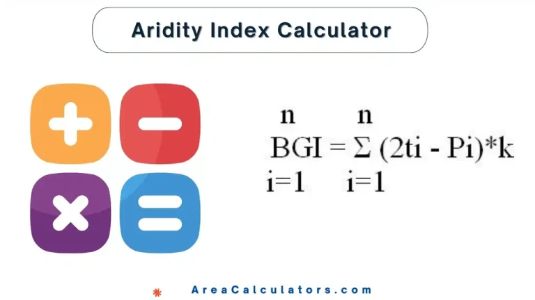 aridity index calculator