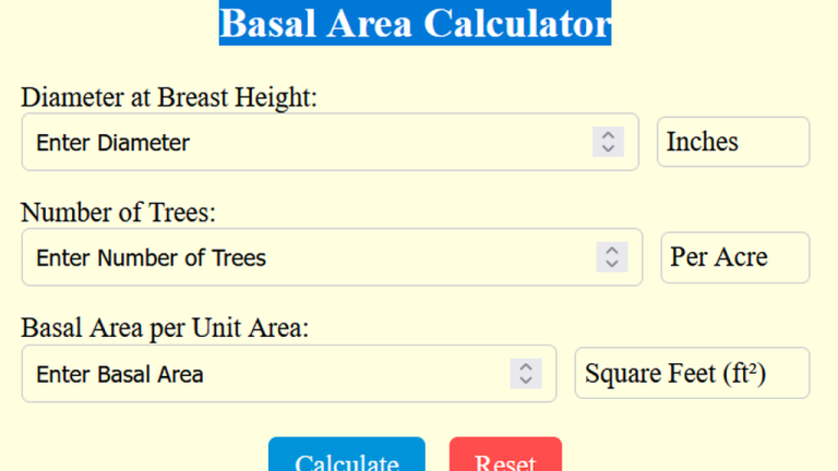 basal area calculator