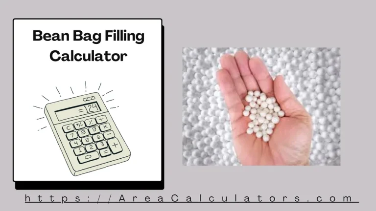 bean bag filling calculator