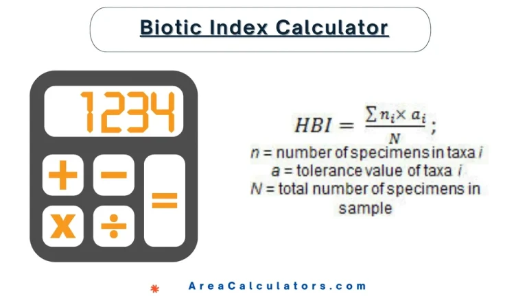 biotic index calculator