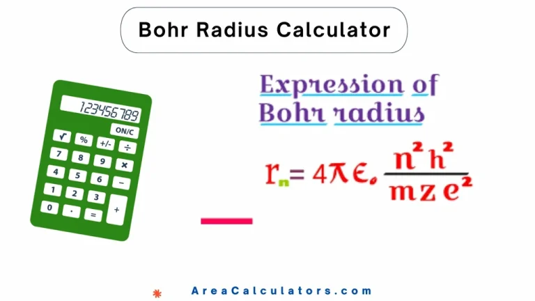 bohr radius calculator