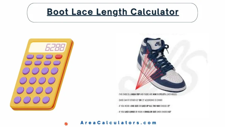 boot lace length calculator
