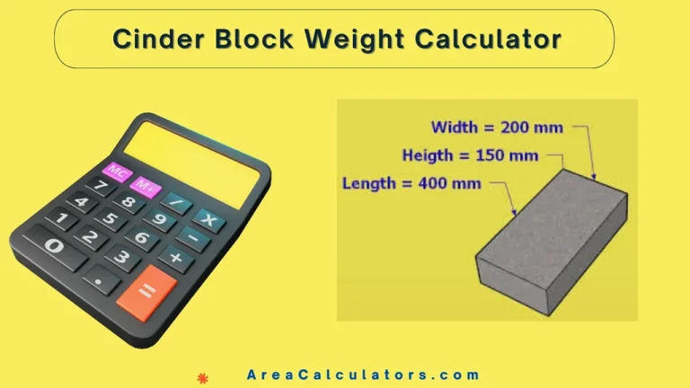 cinder block weight calculator