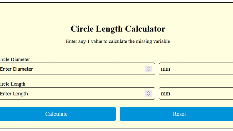 circle length calculator