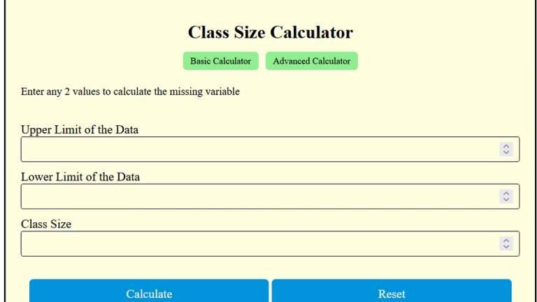 class size calculator