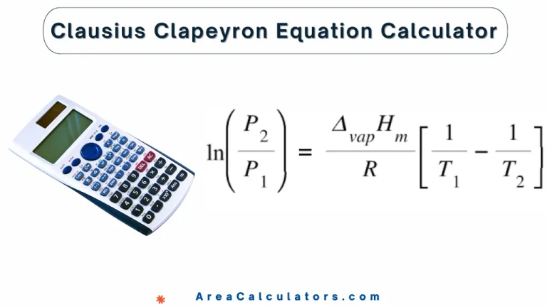 clausius clapeyron equation calculator