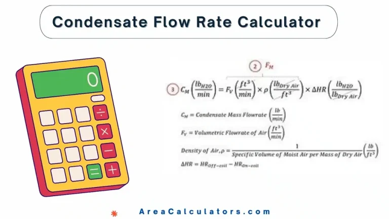 condensate flow rate calculator