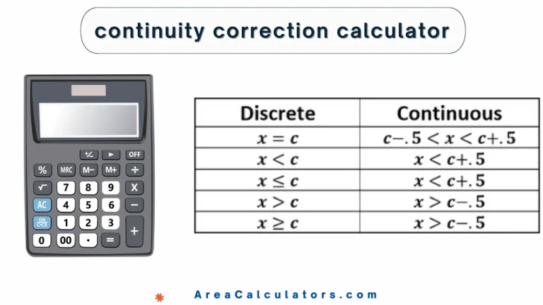 continuity correction calculator
