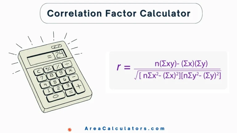 correlation factor calculator