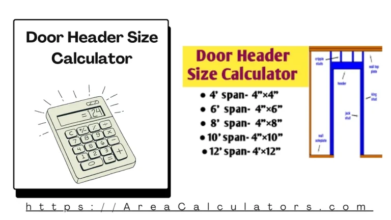 door header size calculator