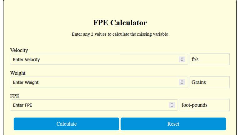 fpe calculator