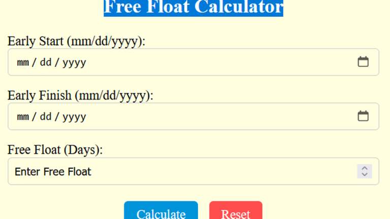 free float calculator