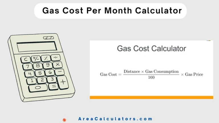 gas cost per month calculator