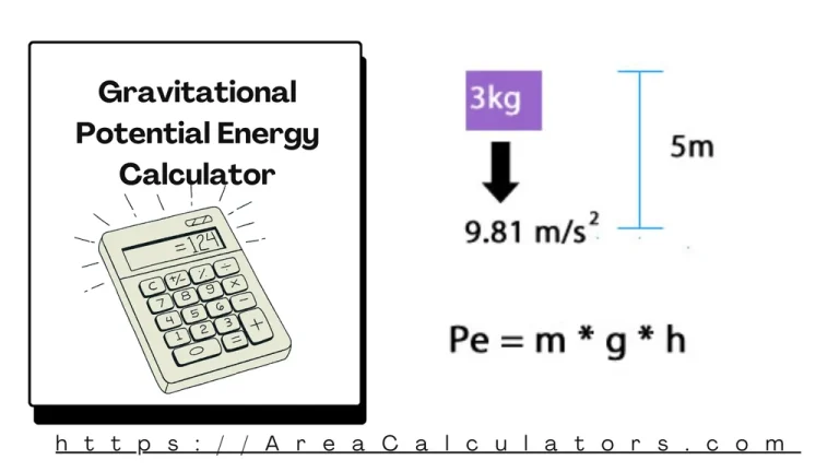 gravitational potential energy calculator