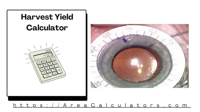 harvest yield calculator