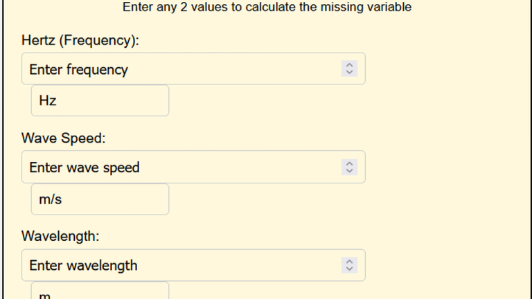 hertz to nm calculator
