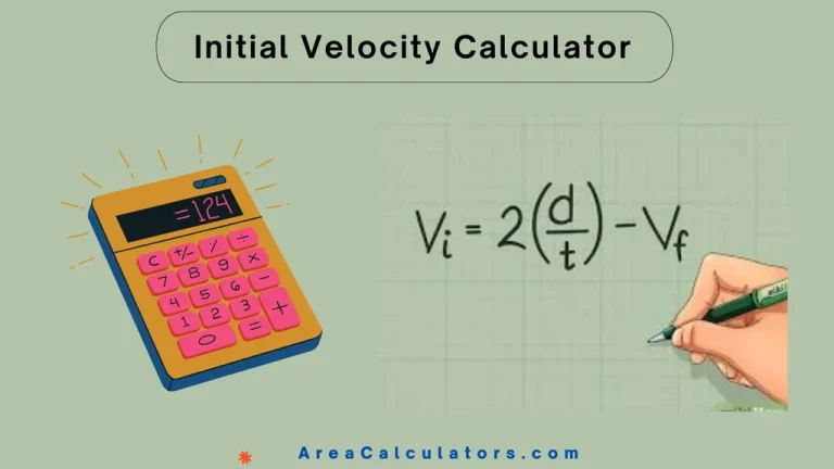 initial velocity calculator