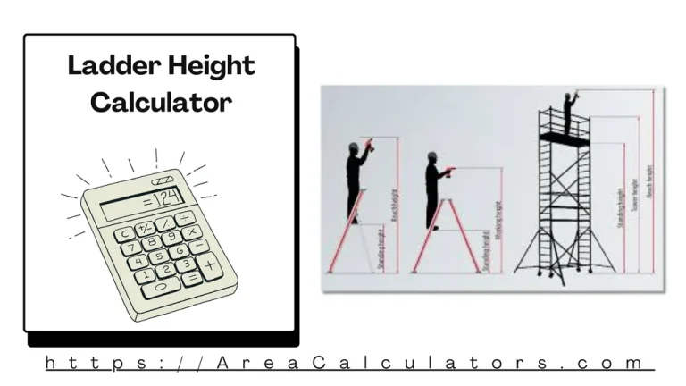 ladder height calculator