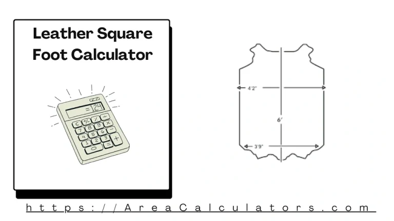 leather square foot calculator