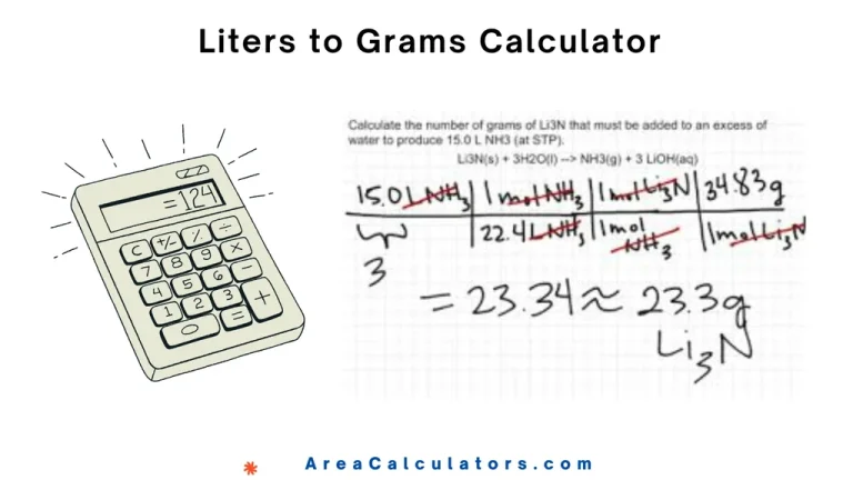 liters to grams calculator