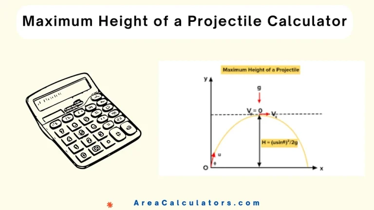 maximum height of a projectile calculator