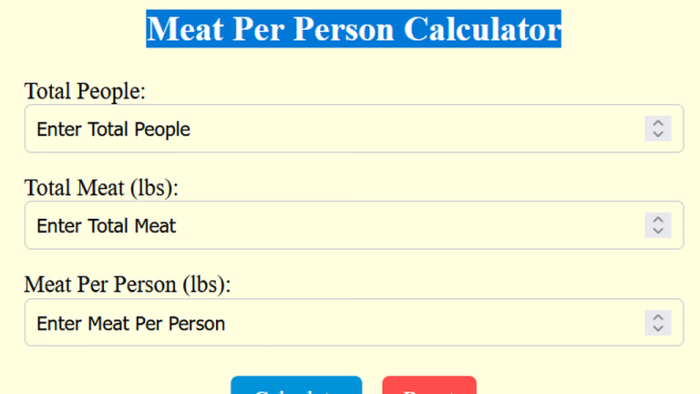 meat per person calculator