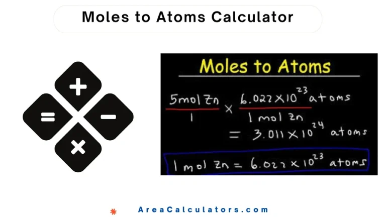 moles to atoms calculator