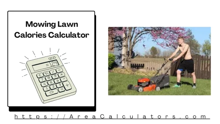 mowing lawn calories calculator