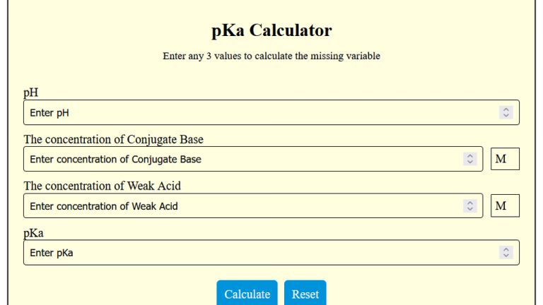 pka calculator