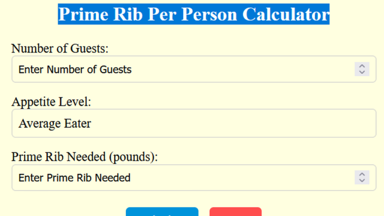 prime rib per person calculator