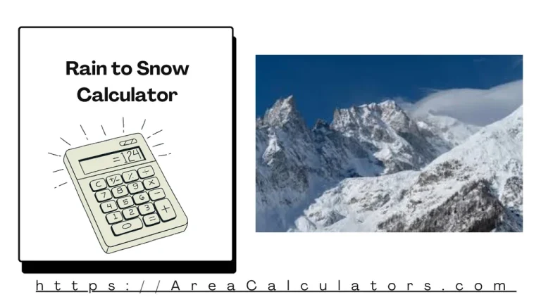 rain to snow calculator